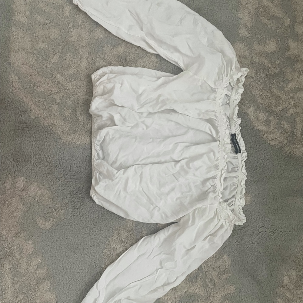 Brandy Melville off the shoulder white top.